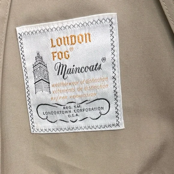 Men's Vintage  London Fog Mainstay Trench Coat - Picture 7 of 12